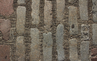 Old grey pavment regular shape, background texture