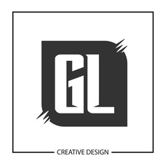 Initial Letter GL Logo Template Design