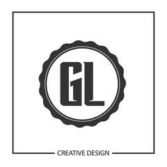 Initial Letter GL Logo Template Design