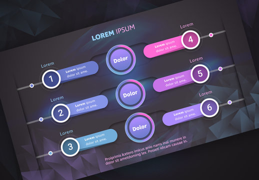 Infographic Layout with Gradients