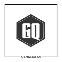 Initial Letter GQ Logo Template Design