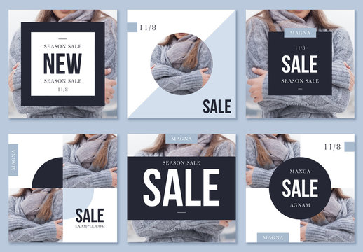 Winter Fashion Sale Social Media Posts