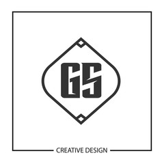 Initial Letter GS Logo Template Design