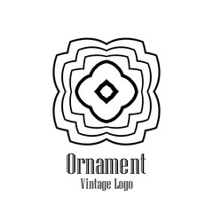 Fototapeta premium Art Deco vintage logo