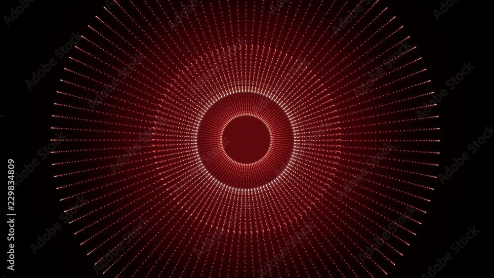 Poster energy color ring. style of cycle with rotation of sphere animation cycle. glowing abstract curved l