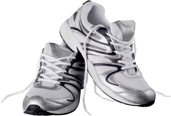 Isolated shoes fashion white rubber footwear recreation