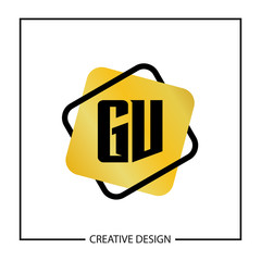 Initial Letter GV Logo Template Design