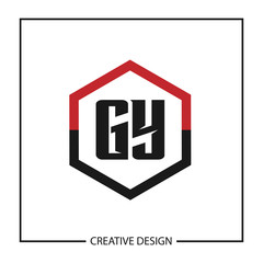 Initial Letter GY Logo Template Design