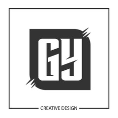 Initial Letter GY Logo Template Design