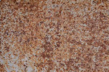 Iron surface rust, background of rust on metal