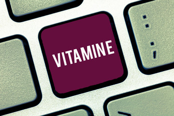 Handwriting text writing Vitamin E. Concept meaning Antioxidant Protects body tissue from damage caused by substances.