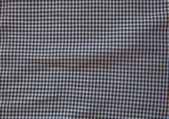 Grey and white checkered fabric texture background