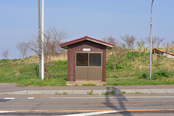 バスの停留所