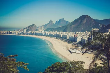 Papier Peint photo Copacabana, Rio de Janeiro, Brésil Forte do Leme RJ 3