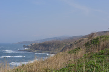 丘と海岸線