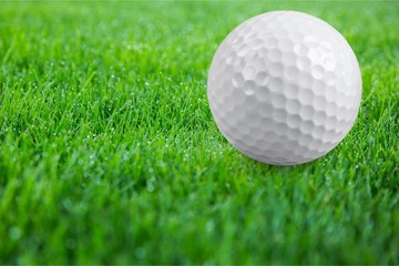 Golf Ball isolated on white background. Sport and Recreation