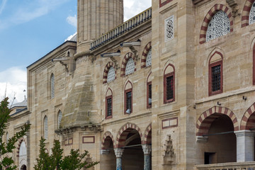 Architectural detail of Built by architect Mimar Sinan between 1569 and 1575 Selimiye Mosque  in city of Edirne,  East Thrace, Turkey