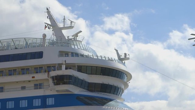 Aida Sol Cruise Ship filmed in Lisbon, Portugal