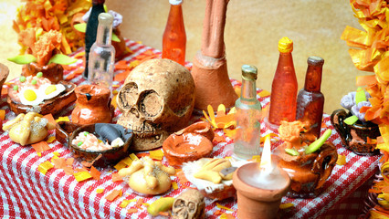 Day of the dead altar (Dia de Muertos)