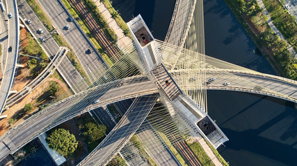 Estaiada Bridge Sao Paulo Brazil. Stayed bridge at Sao Paulo, Brazil.