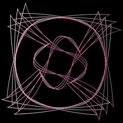 Geometric pattern icon star astrology pentagram symbol