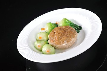 Large meatball with crab meat