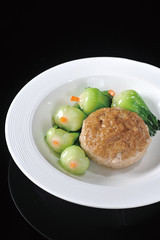 Large meatball with crab meat