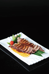 Sauce char siew slices