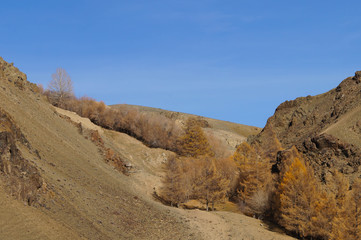 Beautiful view near Kurai Steppe,Altai Republic,Russia.