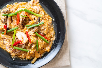 Stir-Fried Squid or Octopus with Salted Eggs