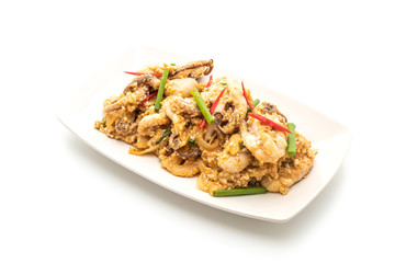 Stir-Fried Squid or Octopus with Salted Eggs