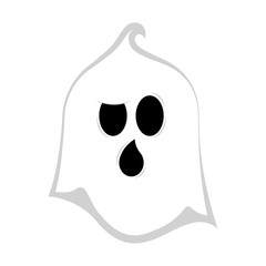 Isolated cute halloween ghost. Vector illustration design