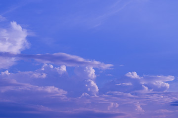 blue sky with clouds background, summer time, beautiful sky