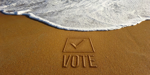 Vote Election Day Motivation. Photo Image
