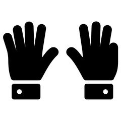 Obraz premium Number Hand Vector Icon