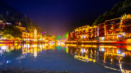 Fototapeta na wymiar Phoenix Town, Hunan, China..