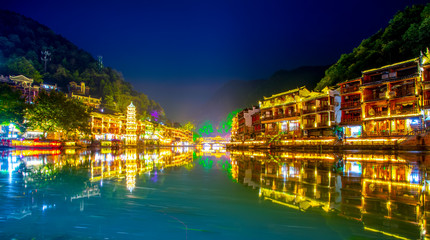 Fototapeta na wymiar Phoenix Town, Hunan, China..
