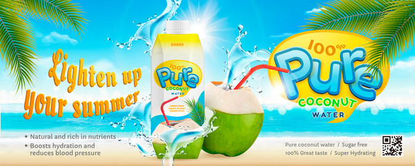 Thirst quenching coconut water