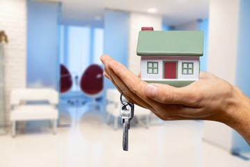 Building, mortgage, real estate and property concept