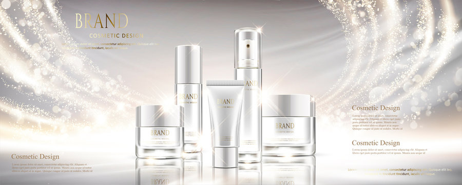 Shiny Pearl White Cosmetic Set