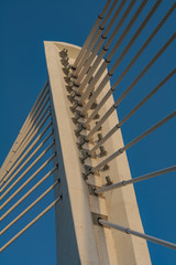 cable bridge construction in podgorica