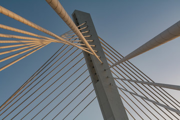 cable bridge construction in podgorica