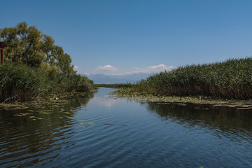 exit from the bay to Skadar lake in Montenegro