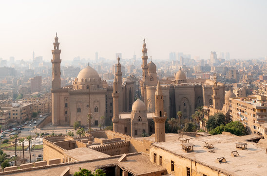 Mosques in Cairo city of Egypt landscape at day