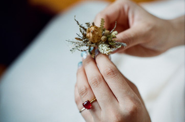 handmade wedding ring.