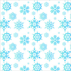 Snowflakes Collection Set for Christmas Day. Illustration Vector EPS10 on white background.
