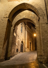 Fototapeta premium Todi (Umbria, Italy) - The suggestive medieval town of Umbria region, in a summer evening.