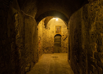 Todi (Umbria, Italy) - The suggestive medieval town of Umbria region, in a summer evening.
