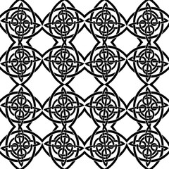 Abstract seamless black and white pattern