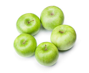 Group of green apples
